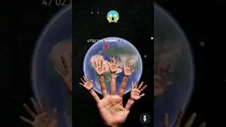 Huge hand🖐️😱on Google Earth #shorts #armkien