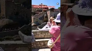 Hiking in Meteora Greece. #meteora #trending #travel #shorts