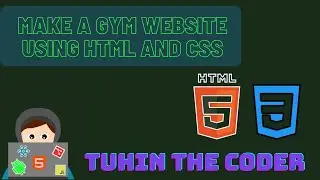 Make A Gym Website Using Html And Css-Tuhin The Coder 🔥🔥🔥