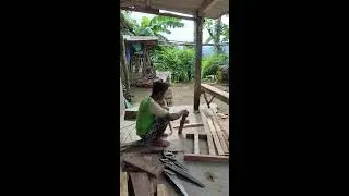Skilled Woodworker Crafting Chairs and Tables with Traditional Tools