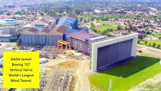 NASA tested Boeing 757 Vertical Tail in World's Largest Wind tunnel