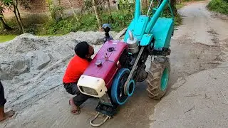Amazing Diesel Engine Starting techniques idea | Amazing machine start China sifang power tiller