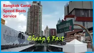 CANAL MOTOR BOAT SERVICE IN BANGKOK || Khlong Saen Saep WATER BUS || #manding in Thailand
