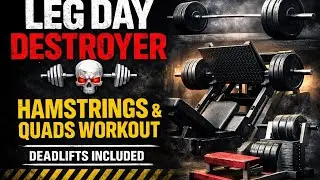 LEG DAY DESTROYER 💀 | HAMSTRING & QUAD WORKOUT (Deadlifts Included) | SAKRAY&rsquo;S WORLD