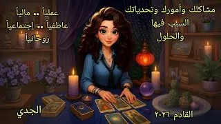 تاروت برج الجدي♑️مشاكلك تحدياتك قراراتك في ٢٠٢٦ والحلول والتبشيرات