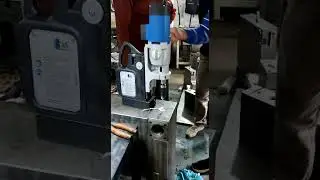 Tapping with BDS Magnetic drilling and tapping machine MAB 485