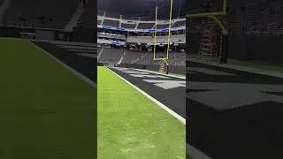 NFL sideline view. #nfl #raiders #lv #lasvegas #luxury #field #football #vegas #music #nike #india