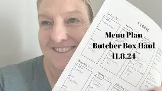 Weekly Menu and Butcher Box Haul!