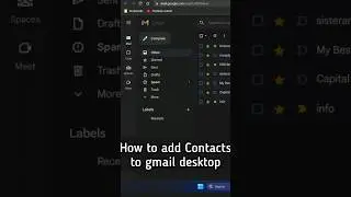 How to add Contacts to Gmail desktop