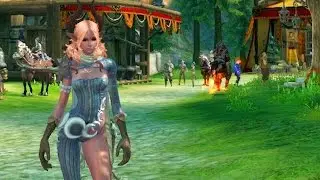 Castanic Girl Explores Lumbertown (Tera Online | Sexy Korean MMO RPG | Female Char)