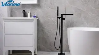 Installation guide for freestanding tub faucet, How to install floor mounted bath filler tap faucet