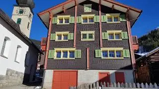Curaglia, Grigioni, Швейцария. прогулка, церковь