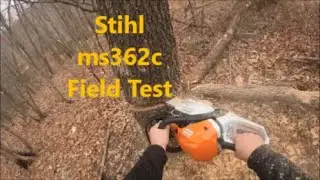 Бензопила Stihl ms362c режет дрова. Моё честное мнение о бензопиле.