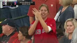 Jackie Bradley Jr Grand Slam to provide insurance 10/16/2018 ALCS GAME 3
