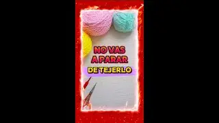 ⚠️ NO vas a PARAR de TEJERLA!! 🤯 Ideal para TEJER Y VENDER! 🤑 Hermosa!