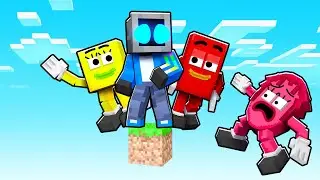 One Block Skyblock with SAVE THE SHAPES in Minecraft!