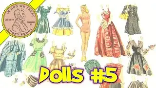 Vintage Paper Dolls Collection - Paper Doll Video 5 - Betty Woman Doll