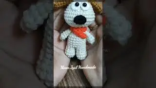 Crochet Bitzer dog Shaun the Sheep #crochet #Bitzerdog #shaunthesheep #crochetkeychain #handmade
