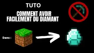 COMMENT AVOIR DU DIAMANT FACILEMENT DANS MINECRAFT (sans miner)