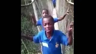 Funny as Child Cry Bitterly On The Walkway