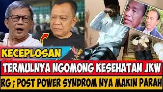 NAHLOO,.! TERMULNYA KECEPLOSAN TERKAIT KESEHATAN JKW,.! RG; JKW DI SIKSA PUBLIK OPINI,.!