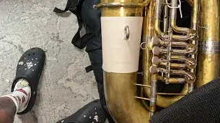 How to put a Tuba in a gig bag