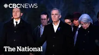 Carney, federal leaders express sorrow, unity at Tumbler Ridge vigil