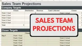 9-Figure Sales Team Uses THIS Projections Sheet (FREE)