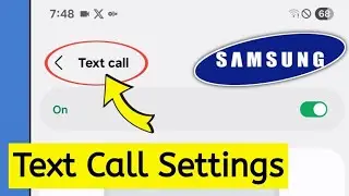 Телефон Samsung || Настройки текстовых вызовов || Что такое текстовый вызов на телефоне Samsung?