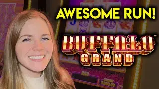Awesome Run! Lots Of Re-Triggers In This BONUS! Buffalo Grand Slot Machine!