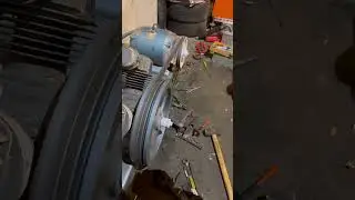 1200 l/min air compressor pulley/pump swap