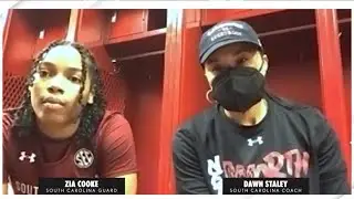 Dawn Staley & Zia Cooke on South Carolina's opening win vs. NC State