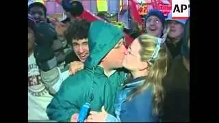 AP coverage of the Times Square party