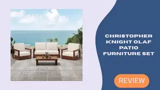 Christopher Knight Home Olaf 4 Piece Outdoor Conversation Set Acacia Wood