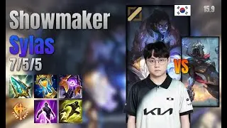 ShowMaker Mid Sylas vs Viktor lol KR solo rank Full Game 15.9 | 쇼메이커 사일러스 vs 빅토르