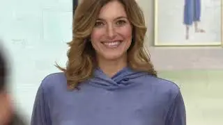 Isaac Mizrahi Live! SOHO Plushed Velour Pullover Hoodie with Pocket on QVC