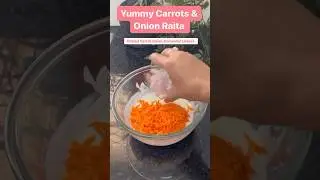 Quick &Super-Healthy Carrot Raita in 1 Minute| Carrot-Onion Raita #shorts #healthy #homemade #recipe