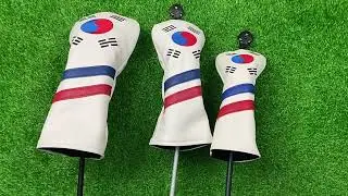 CRESTGOLF 골프채커버 드라이버 우드 유틸 아이언 퍼터 커버 골프커버 3개 1세트