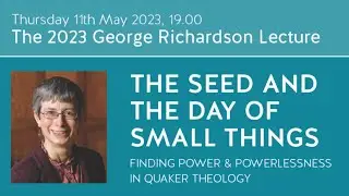 George Richardson Lecture 2023 with Rachel Muers