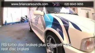 BCSS CAR SOUNDS  Ford Escort Van RS Turbo with 24 x 12inch Massive Audio subs over 150db