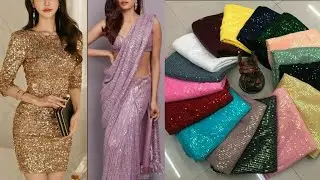 Top 7 Idea Sequins Fabric से बनाए Beautiful Dresses ll Shimmer Dress/ Sequins Dress outfit designs