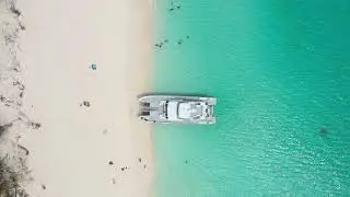 Amazing Excellence Cruises Drone Shot in Barbuda