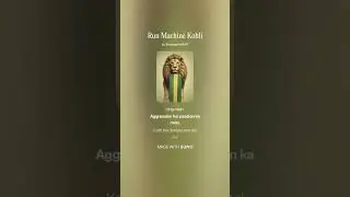 Run Machine Kohli #viratkohli #kohli #king #kingkohli #rcb #music #song #song #rcbians #india