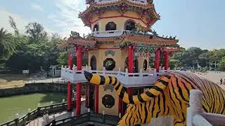 Kaohsiung. Lotus Pond. Climbing the Dragon Pagoda. Teacher's sab day 177.