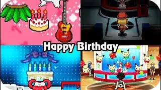 Evolution of Happy Birthday in Pok&eacute;mon Games (2006 - 2018)