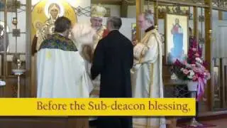 Melkite Church: The blessing of a Sub-deacon