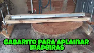 Gabarito para aplainar madeiras / Jig for flattening woods