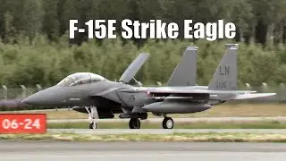 F-15E - F-35A - Rafale Jet Fighters Returning From Mission - Pirkkala Atlantic Trident 25 Finland
