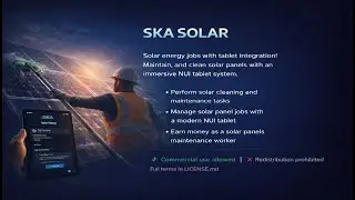 [SKA][QBCore/QBox/ESX] Solar Panels Cleaning Job