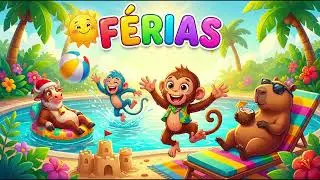 Férias é Bom Demais! 🏖️ Turma do Manu | Música Infantil Animada